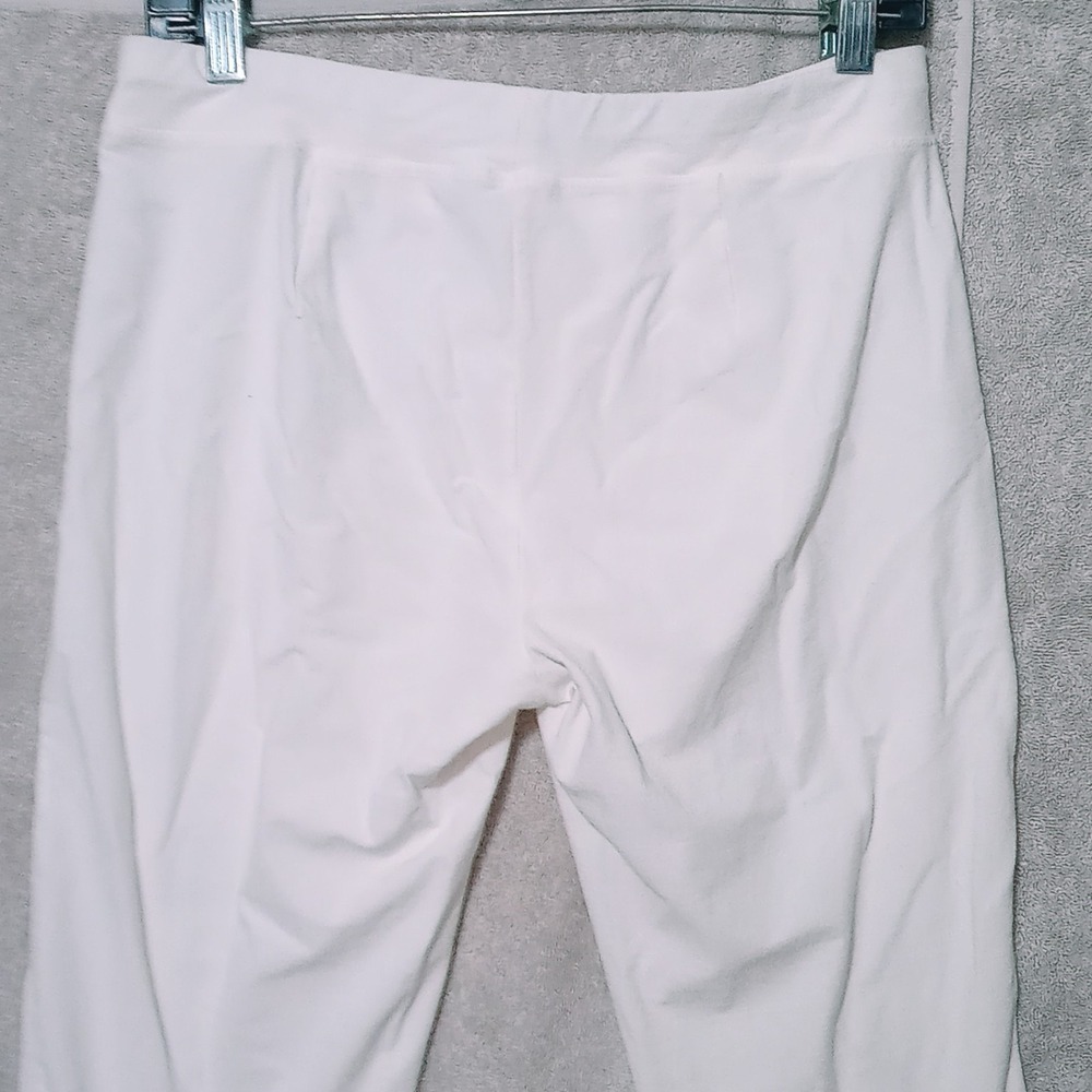 Eileen Fisher S/P Washable Stretch Crepe Slim Leg Ankle Pants White Skinny - Picture 4 of 9